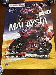 MOTOGP MALAYSIA OFFICIAL 2019 POSTER INT CONDITION