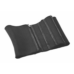 Athletic Works 5-Zipper Waist Trimmer Belt, Plus Size, Black