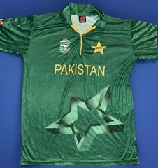 2016 Cricket World India Pakistan Jersey Kit Asad Size XL #10