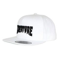 Creature Skateboards Hat Mono Logo Snapback Structured White