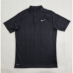 Nike Dri-Fit Baseball Shirt Men’s M Black Short Sleeve Crew Collar EUC Athletic