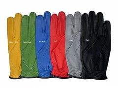 Mens All Cabretta Colored Leather Golf Gloves (Left Hand)