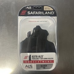 Model 6378 ALS Concealment Paddle Holster w/ Belt Loop Black STX 6378-283-132