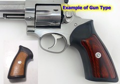 FACTORY RUGER 1-Piece Standard Rubber & Walnut Wood Gun Grip GP100 Super Redhawk