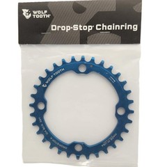 Wolf Tooth Components 32T x 104 BCD Drop-Stop Bicycle Chainring – Blue