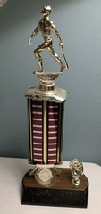 Little League Baseball 1986 Trophy Vintage Metal Plastic 14 1/2 inches Hologram