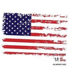 Distressed American Flag Decal for Cars, Trucks & Vehicle Tattered Glory