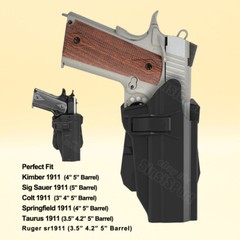 Holster for Kimber 1911 S&W 1911 Rock Island Armory 1911 GSG 1911 AMT 45ACP 1911
