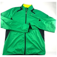 Pearl Izumi Jacket Womens Medium Green Yellow Full Zip Cycling Sportswear Active