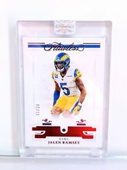 2021 Panini Flawless Jalen Ramsey Authentic Ruby Gem Rams SB WINNING YEAR!