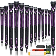 Premium Durability Golf Grips 13 Pack, High-Tack Rubber Golf Club Grips Desig…
