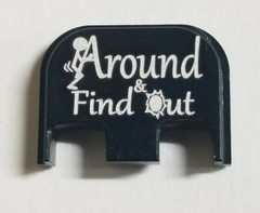 Rear Slide Cover or Magazine Base Fit All Glock Many Colors FCK AROUND FIND OUT