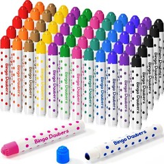 60 Pack bingo Daubers Bulk Assorted Colors Set of Dot Markers bingo Supplies …