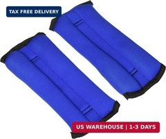 Tone Fitness Ankle/Wrist Weights, 1 lbs Pair – Blue 1 lb – Pair, Blue/Black