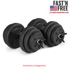 CAP Barbell 50 lb Adjustable Vinyl Dumbbell Set, NEW USA WAREHOUSE Free shipping