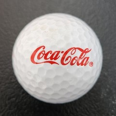 VTG Coke Coco-Cola Logo Golf Ball Solid Color Spalding Tournament Plus