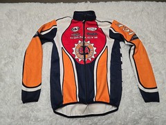 Vintage Louis Garneau M Cycling Jersey Mens Full Zip Pocket Trek Golds Gym USA
