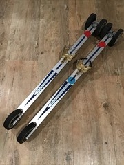 Rare Vintage Bergans of Norway Roller Skis Wheeled Workout Aluminum Training
