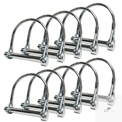 10 Pack, Trailer Coupler Pin and Locking Pin, 2-1/8″x1/4″ Trailer Hitch Pin, He