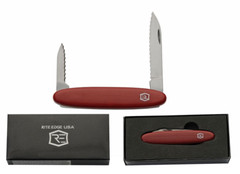 Swiss Type Gentleman’s Excelsior Serrated Blade Pocket Knife – Red – NEW
