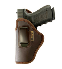 IWB Brown Soft Leather Holster EcoMaxx – You’ll Forget It’s On! Choose Gun Model