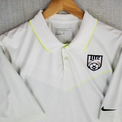 NIKE GOLF x MILLER LITE Size XL Mens White Tour Performance Soccer Polo Shirt