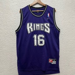 VTG Nike Sacramento Kings Peja Stojakovic 16 Purple Basketball Jersey Men’s L