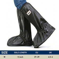 Waterproof Shoe Covers Reusable Foldable Rain Boot Overshoe Cover with Reflector