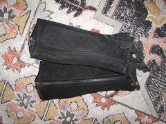 Perris Riding CL Tall Stitchers Black Equestrian Leather Half Chaps