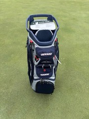 Sun Mountain C-130 Golf Cart Bag 14-Way Divider Navy/Gray Patriotic