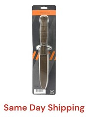 GLOCK Field Fixed Blade Survival Knife w/ Saw & Sheath, Flat Dark Earth KD039179