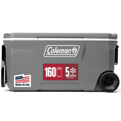 TOP SELLER Coleman Classic Series 100 Qt Wheeled Cooler 160 Can Rock Ice Chest