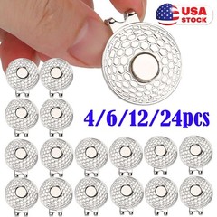4-24Pcs Golf Magnetic Hat Clip Ball Marker Hat Clip For Ball Marker Golf Gifts