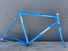 Trek 1000 Frameset 54cm Aluminum 6061 T6 USA 1in Threaded Cro Moly Fork Road