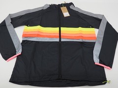 New! GOFLUO Skyhigh Reflective Jacket Black Unisex Adult Size Large Full Zip