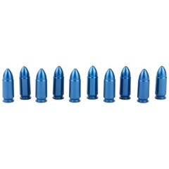 A-ZOOM 9MM Luger Snap Cap, Blue, 10PK 9MM, Black