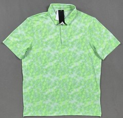NWT Adidas Golf ULTIMATE365 Textured Print Polo JL5287 Limbur Men’s Size L