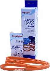 MADE IN MALAYSIA MEDIUM Orange SUPER LOOP Resistance Band Exercise Cross-fit 41″