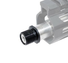 Stainless Steel Muzzle Brake Adapter to Convert 1/2×28 TPI to 5/8×24 TPI