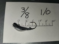 25 3/8oz Wobble Head Jigs 1/0 2/0 3/0 4/0 Bronze Mustad hooks You Choose