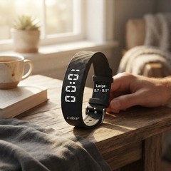 Rechargeable Silent Vibrating Watch: Timer & 15 Alarms for Daily Reminders