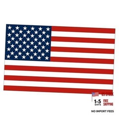 US United States of America USA Flag Car Truck Window Decal Sticker 3×5 Inch