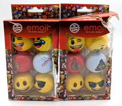 *DAMAGED BOX SET OF 2* Emoji Golf Balls – 6pk: Sports Balls – 12 Balls Total