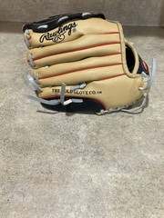 Rawlings WPL10CBSG 10″ Leather Baseball Glove Tan/Black/Red Performance