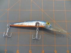 Vintage Oklahoma Storm Deep Baby Thunderstick – Blue Silver Prizm – 4 1/2 inch