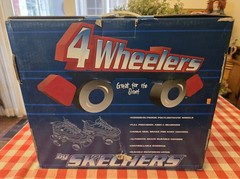 4 Wheelers By Sketchers Mens Size 9 New Navy/Gray Box & Assesories Rare