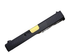 Assembled Chamfered Iron Sight Slide G17 Gen 3 Black TiN Gold Barrel