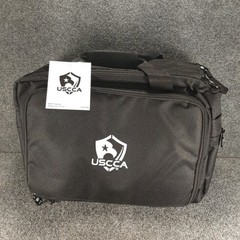 NWT Pistol Range Bag USCCA 600D Black 5 Pocket Inner Case Shoulder Strap Inside