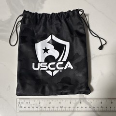 USCCA Tactical Gear Bag Black Drawstring Closure with Logo Accent