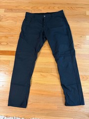 Nike Dri-Fit Mens 5 Pocket Black Slim Fit Golf Pants 36W 34L Excellent Condition